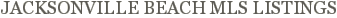 Jacksonville Beach Mls Listings 